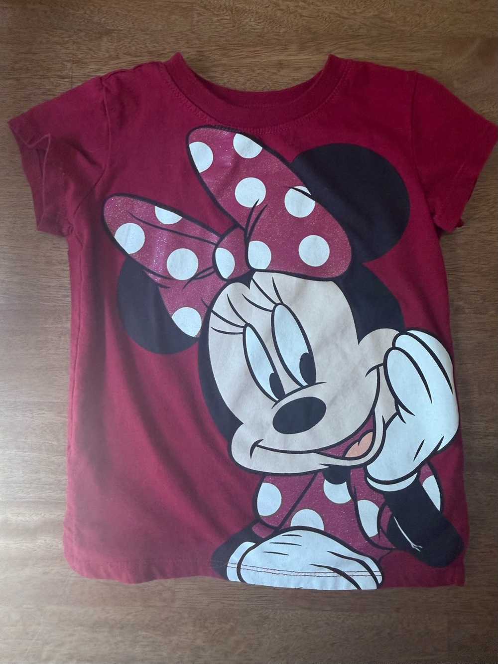 Girls' Minnie Mouse Red Graphic Tee